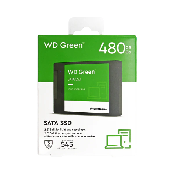SSD 2.5 480GB SATA WD GREEN 540 MB/S WDS480G3G0A