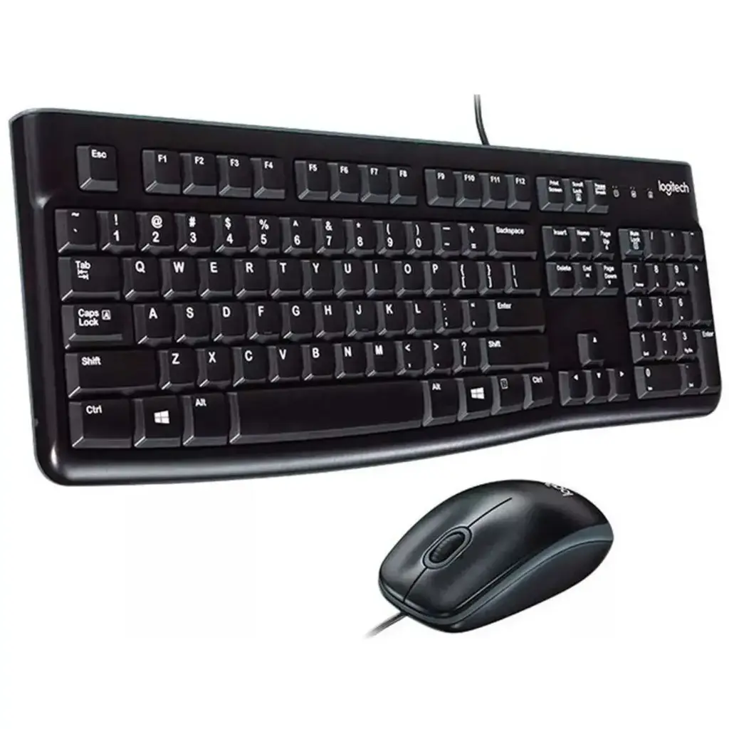 Combo Teclado y Mouse Logitech – Con Cable / USB / Precisión y Durabilidad