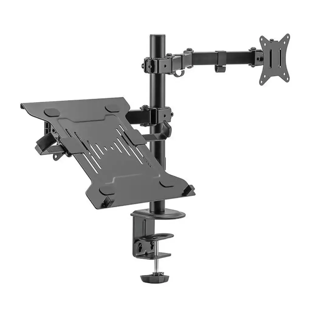 Soporte Doble de Escritorio para Monitor – Ajustable / Ergonómico