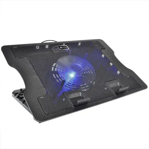 Base Refrigerante Reclinable para Portátil – 1 Ventilador / Color Negro