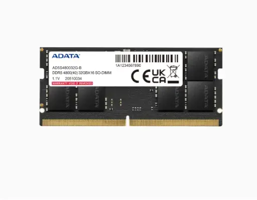 Memoria RAM ADATA DDR5 8GB 4800 MHz – SODIMM para Laptop