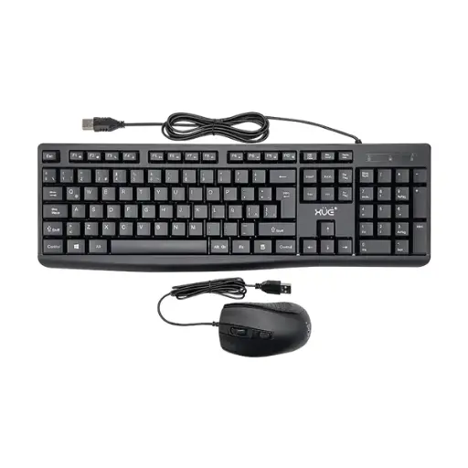 Combo Teclado y Mouse XUE – Con Cable / USB / Alta Precisión
