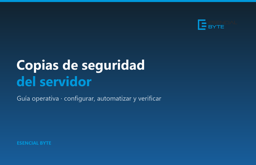 Copias de seguridad del servidor · Guía operativa
